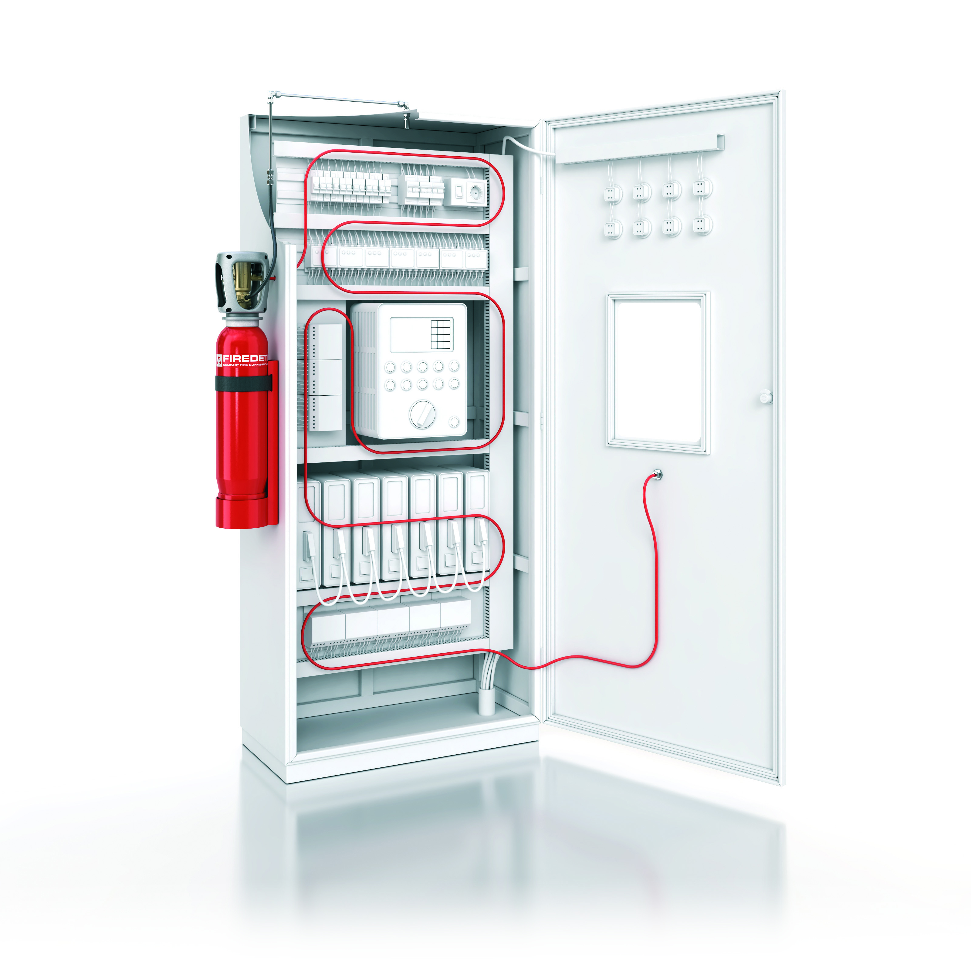 Système de protection incendie pour armoire électrique