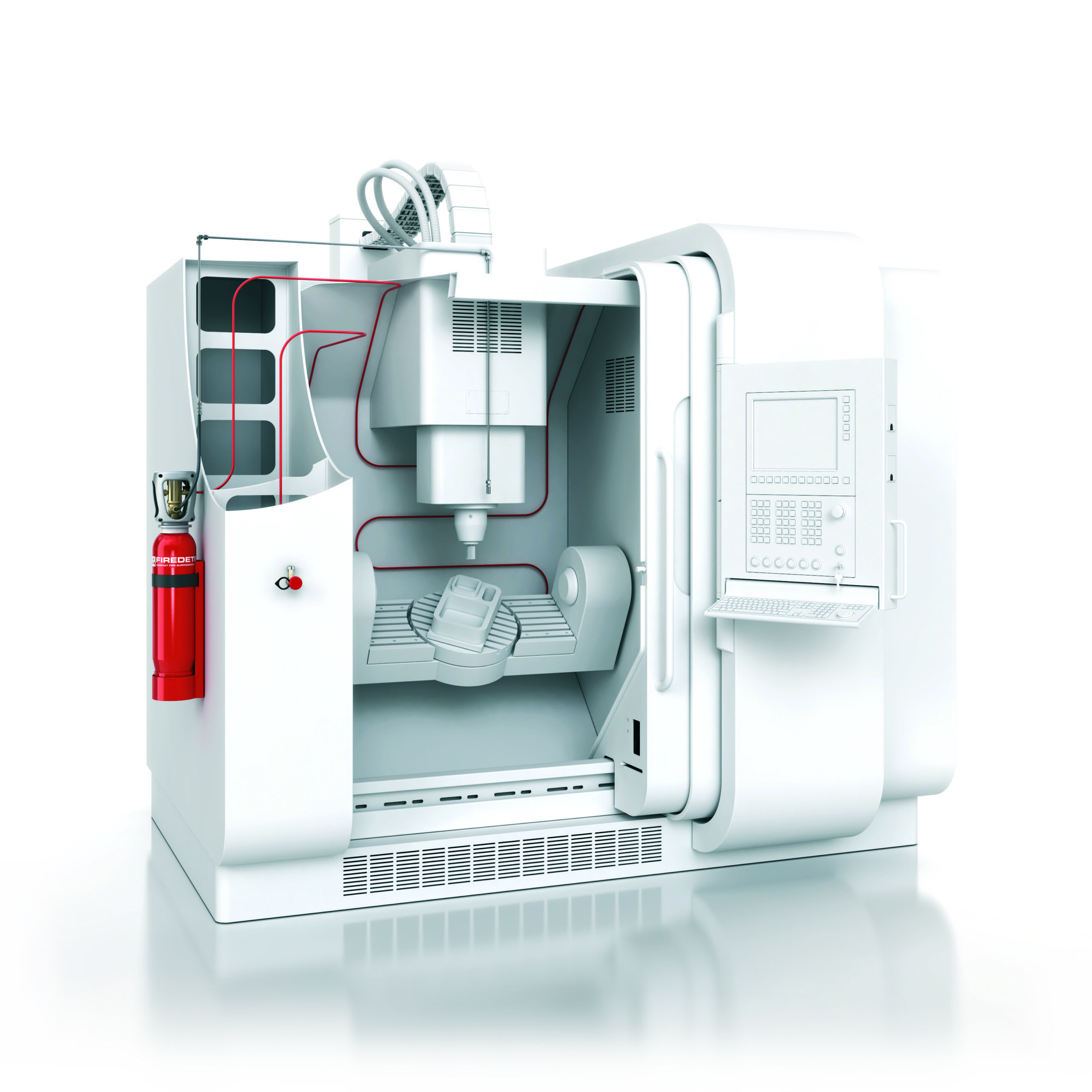 Systeme de protection incendie pour machines CNC