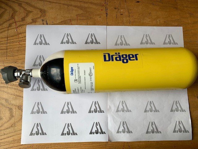 Bouteille d'air 6L/200 bar acier Dräger